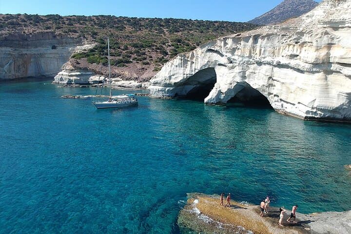 Round of Milos and Poliegos Sailing boat snorkelling cruise