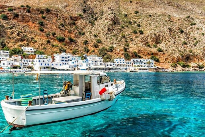 Loutro and Sweet Water Beach from Rethymno