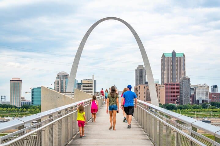 St Louis Arch Small Group Walking Tour and Arch Entrance Ticket