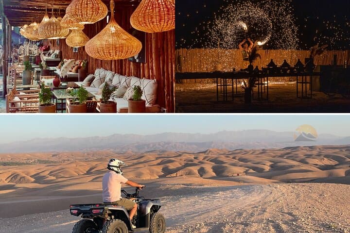 2 Hours of Quad and Dinner Show at Agafay Desert