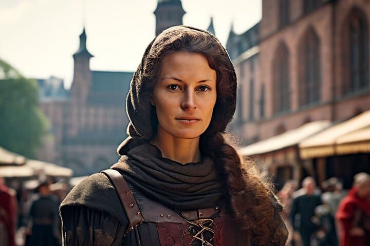 עם אשת הקצב ברחובות היידלברג