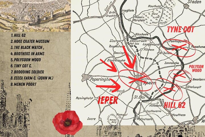 Frome Ieper/ypres 4H. WW1 Salient private Tour