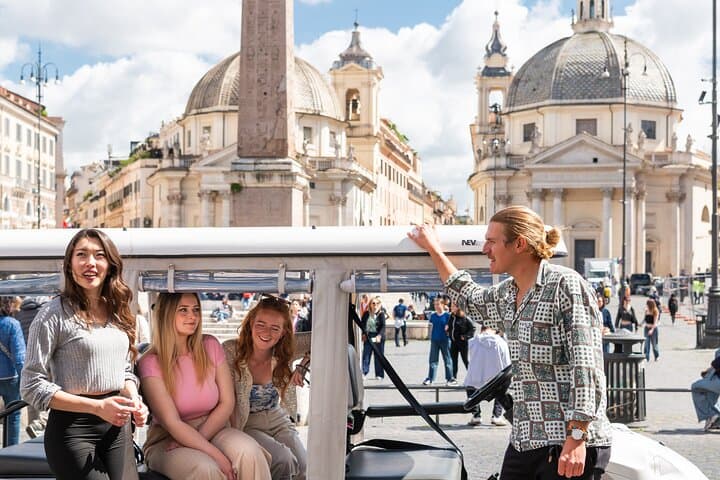 Discover Rome Highlights by Golf Cart Tour private tour
