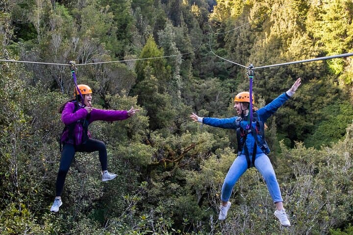 Rotorua’s Ultimate Zipline: 6 ziplines, 400 m Tandem, Cliff Walk