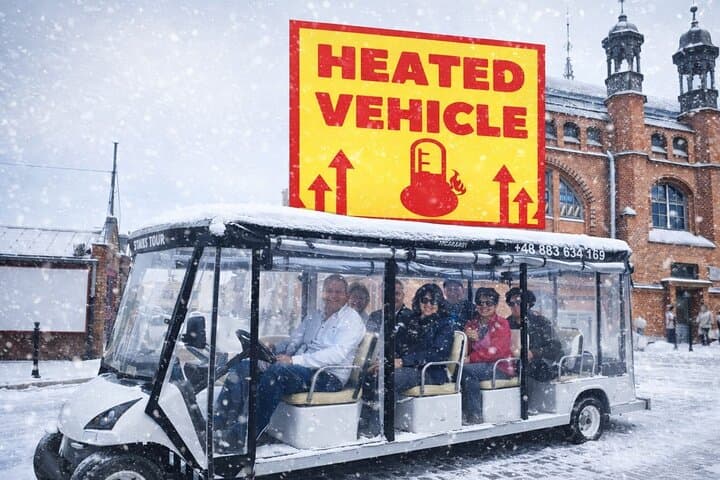 גדנסק: סיור בעיר באוגי/רכב גולף מודרך חיי במשך שעה אחת