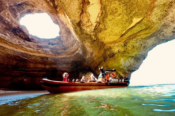 From Lagos: Benagil Caves Tour by Speed Boat with Guide
