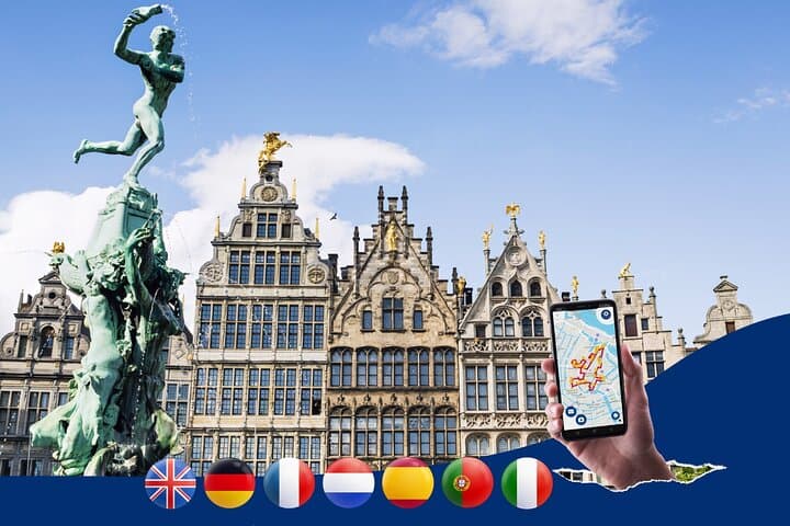Antwerp: City Walk with Audio Guide in 7 Languages on your Phone