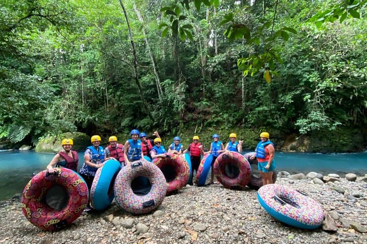 Rio Celeste Combo: River Tubing+Blue Waterfall+Exotic Wildlife