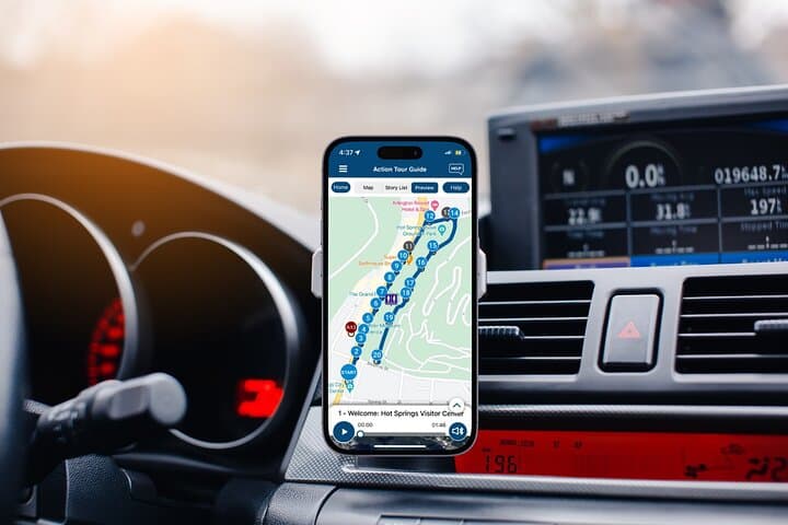 סיור אודיו עצמאי בנהיגה ובהליכה בפארק הלאומי מעיינות חמים