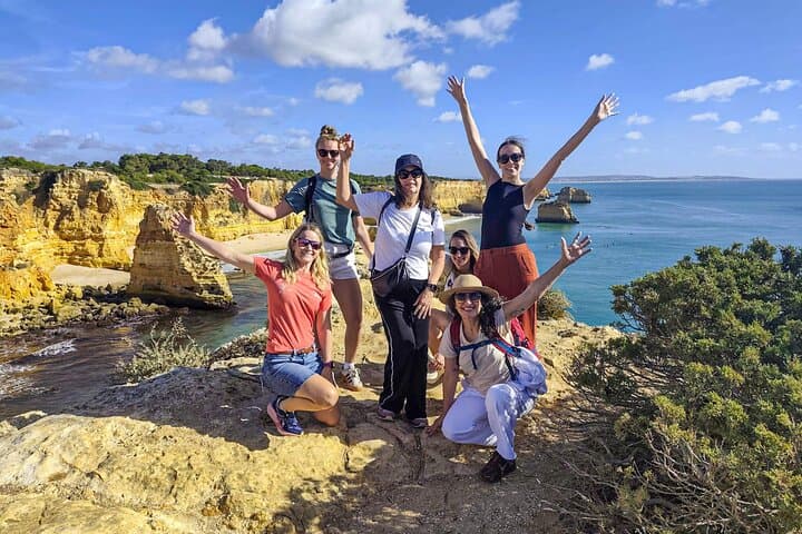 From Faro: Benagil Hiking Cliffs and the 4 Treasure Experience