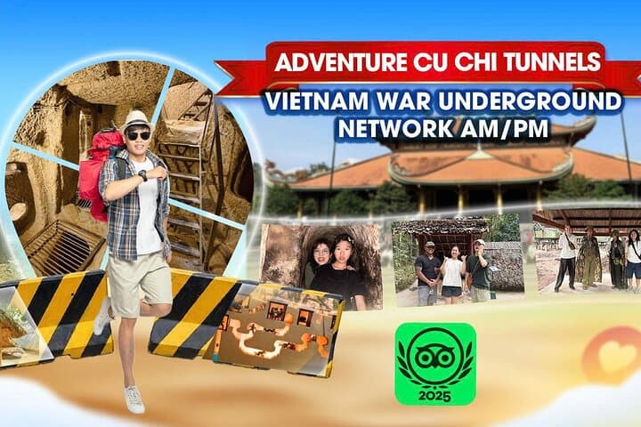 Adventure Cu Chi Tunnels: Vietnam War Underground Network AM/PM